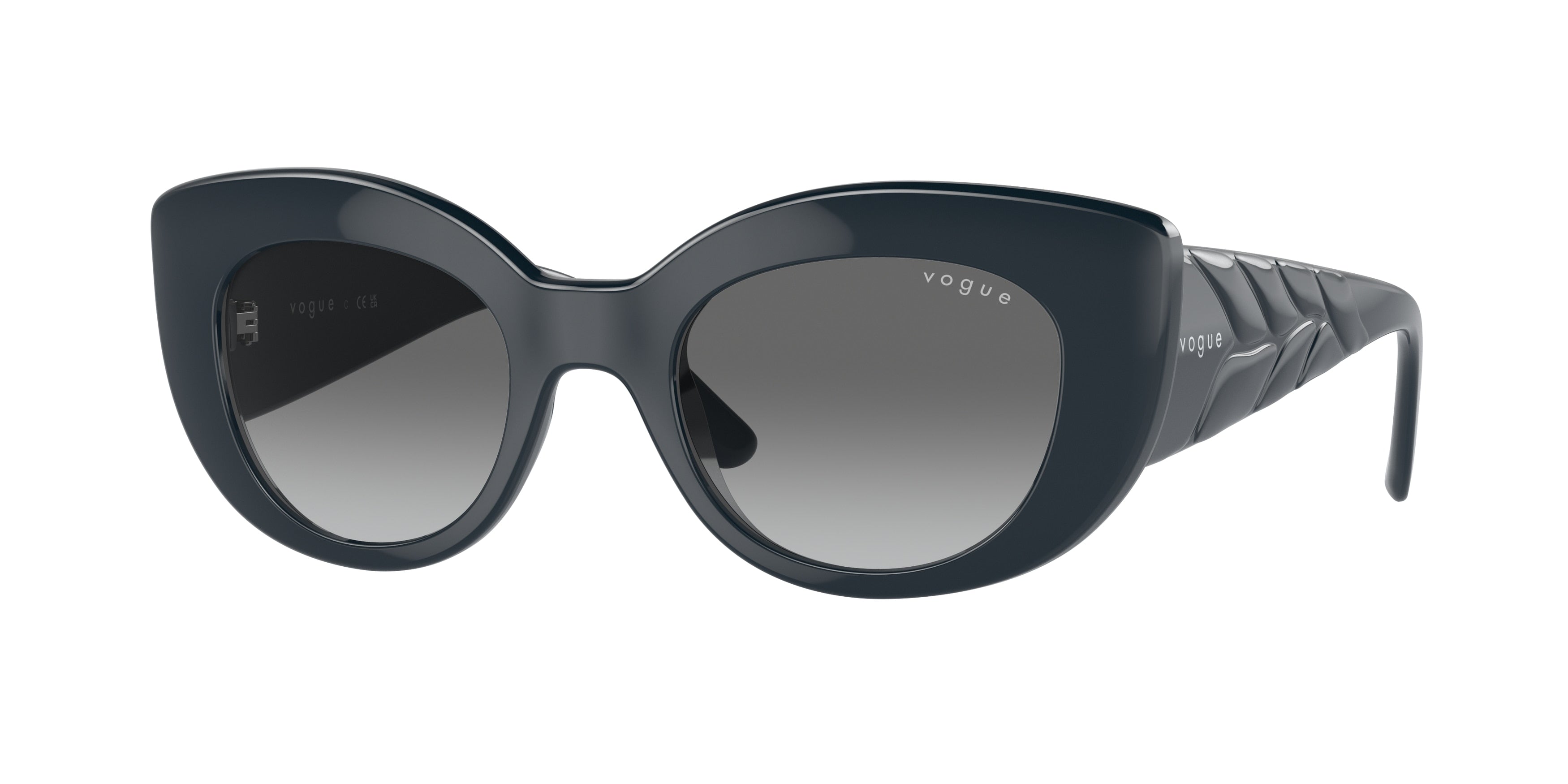 Vogue VO5480S Butterfly Sunglasses  305111-Full Dark Blue 49-135-21 - Color Map Blue