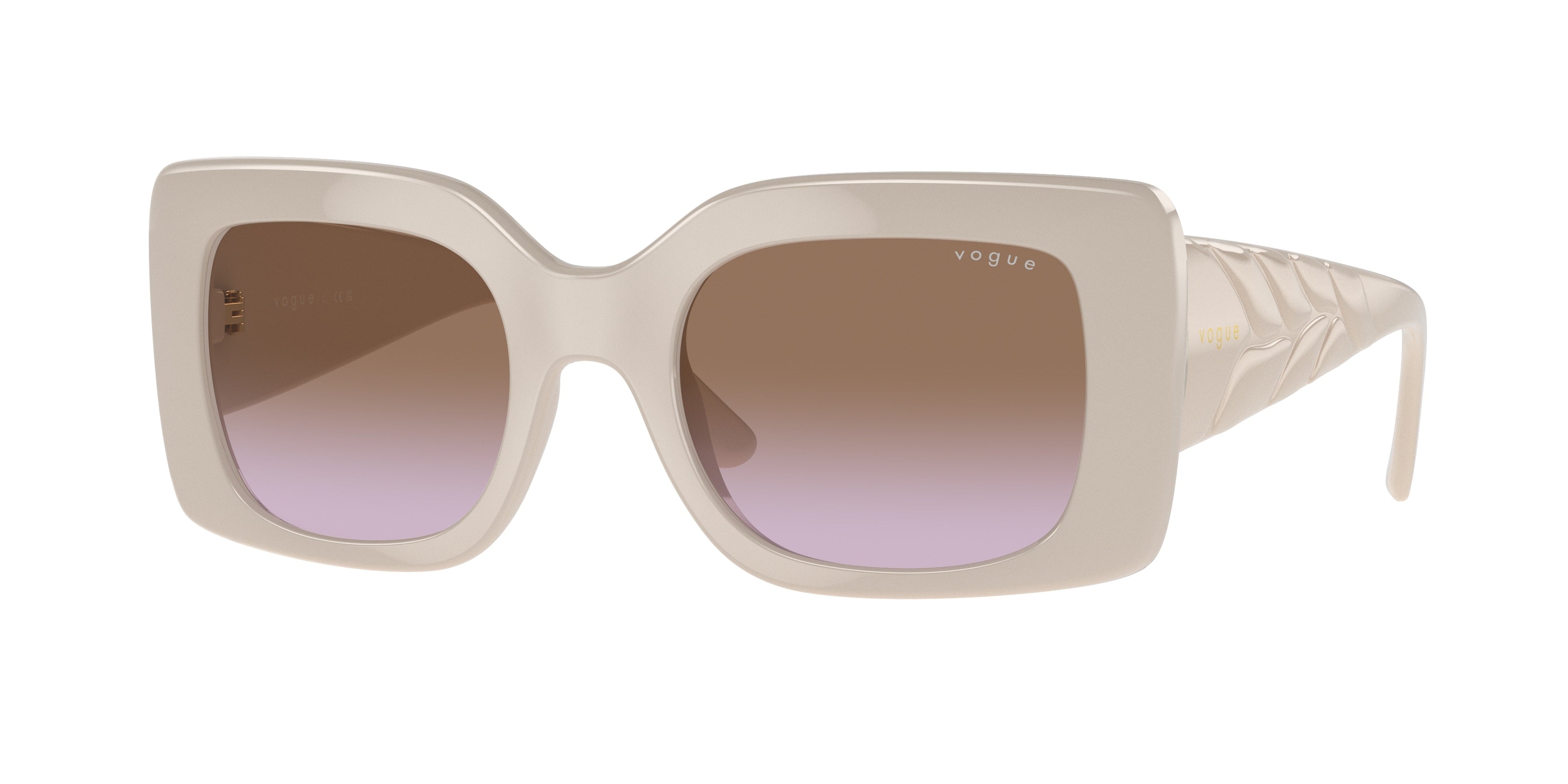 Vogue VO5481S Rectangle Sunglasses  304968-Full Light Grey 52-135-21 - Color Map Grey