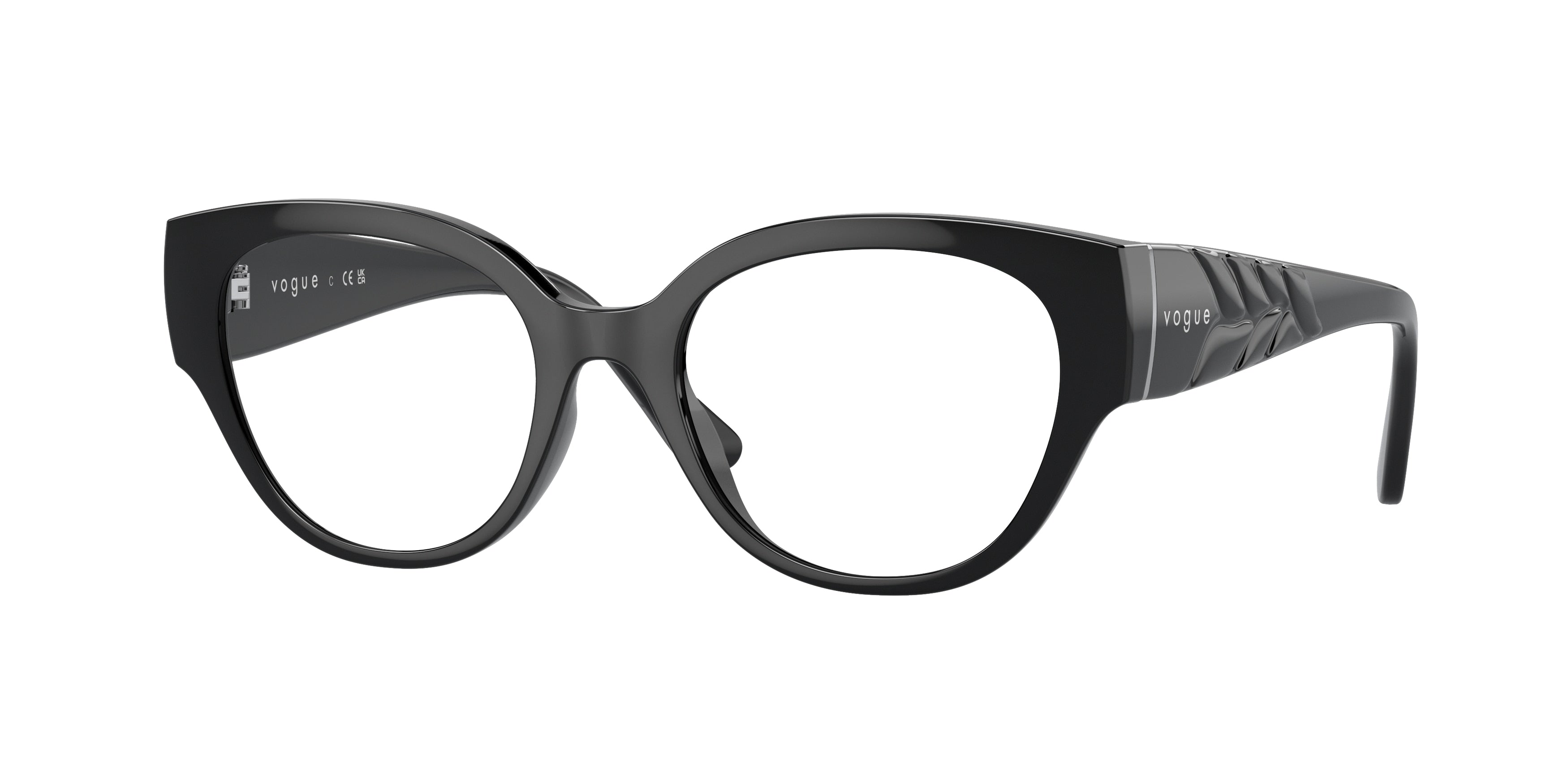 Vogue VO5482 Phantos Eyeglasses  W44-Black 52-135-18 - Color Map Black