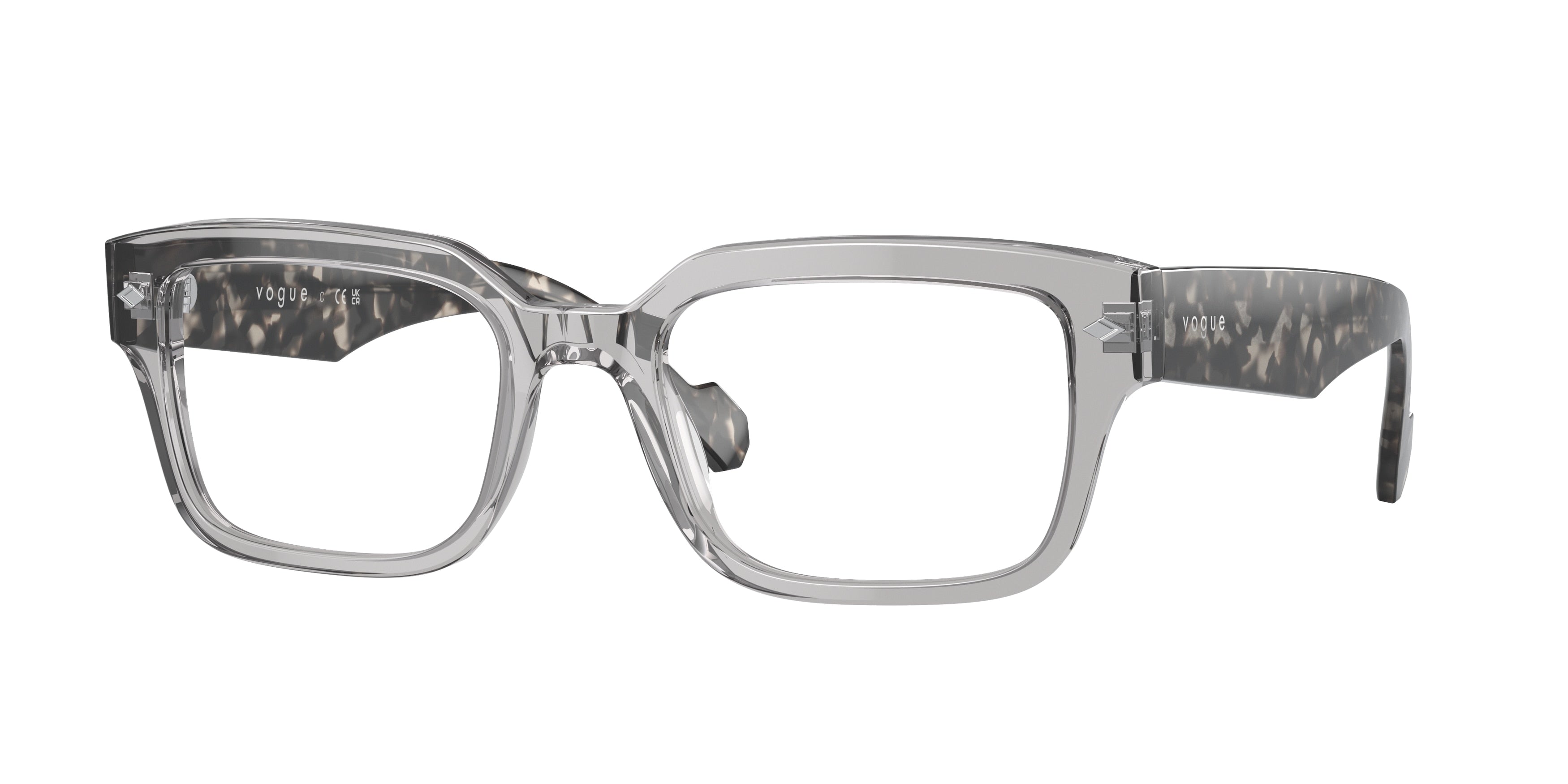 Vogue VO5491 Pillow Eyeglasses  2820-Transparent Grey 53-145-20 - Color Map Grey