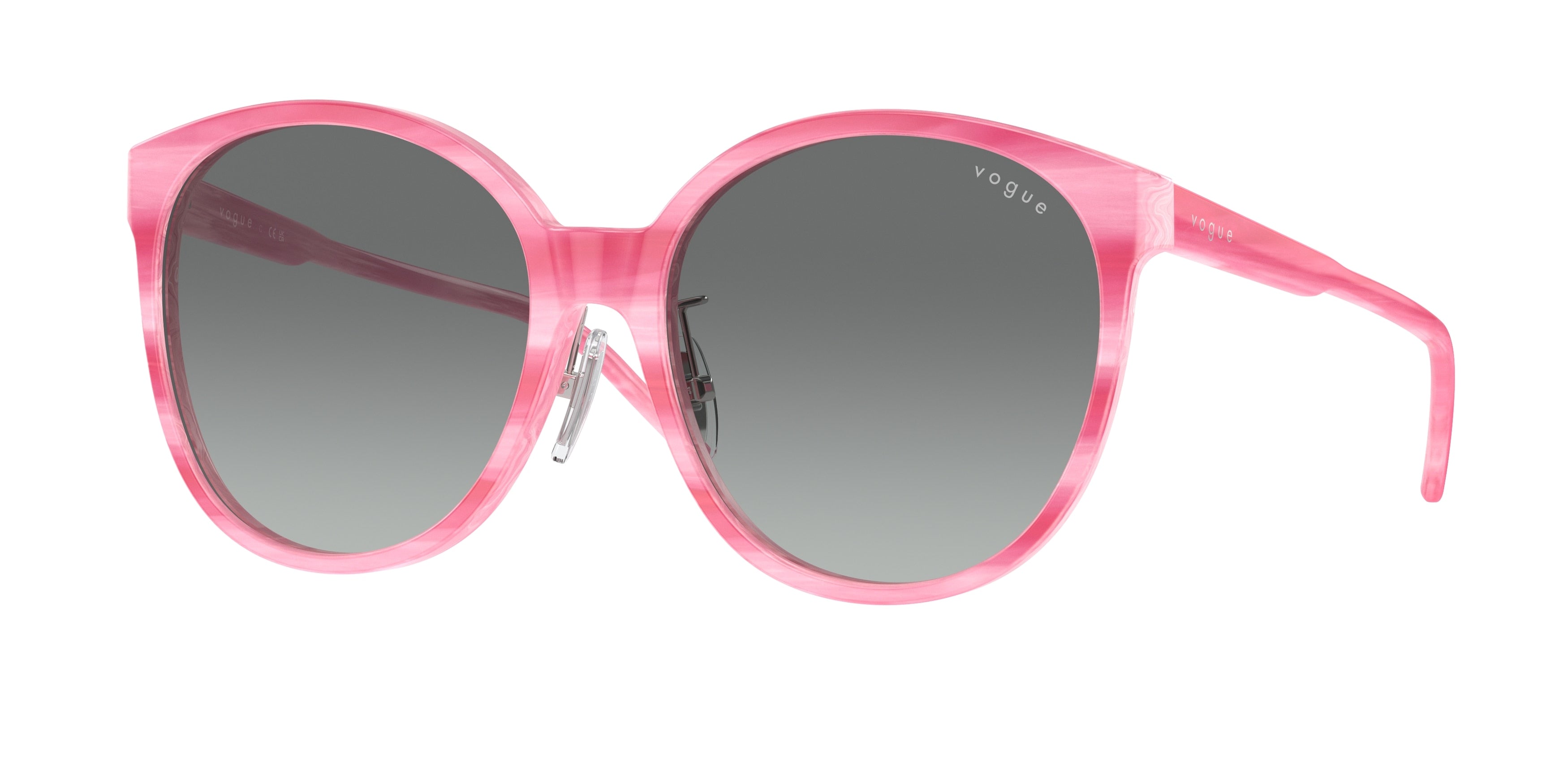 Vogue VO5509SF Phantos Sunglasses  307811-Pink Horn 57-145-17 - Color Map Pink
