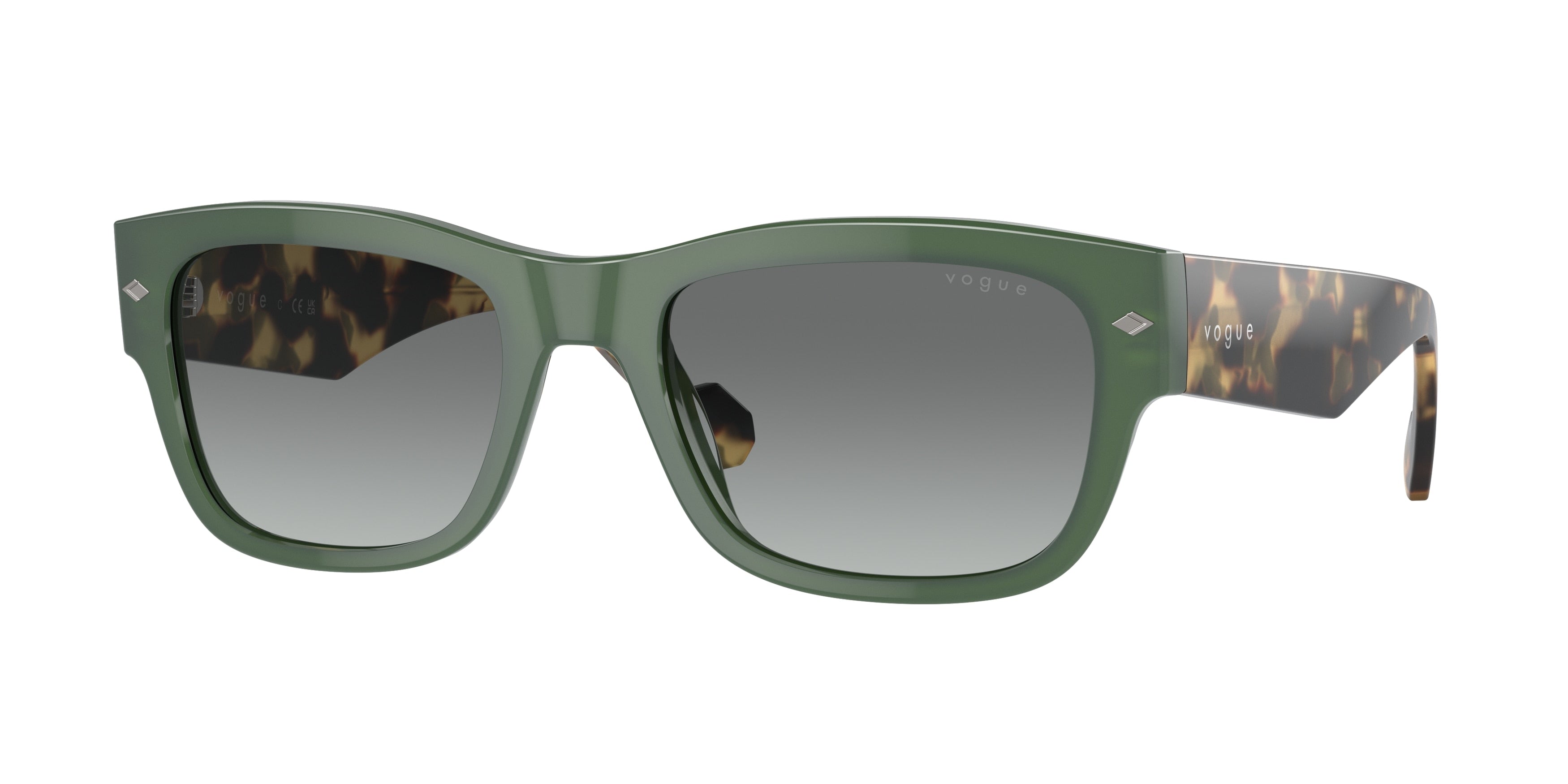 Vogue VO5530S Pillow Sunglasses  309211-Full Dusty Green 55-145-20 - Color Map Green