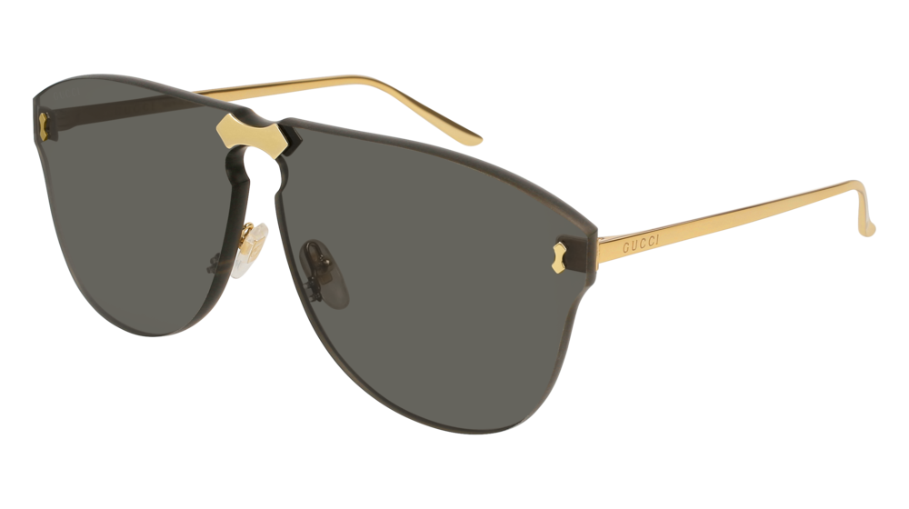 GUCCI GG0354S AVIATOR Sunglasses For UNISEX  GG0354S-001 GOLD GOLD / GREY SHINY 99-0-145