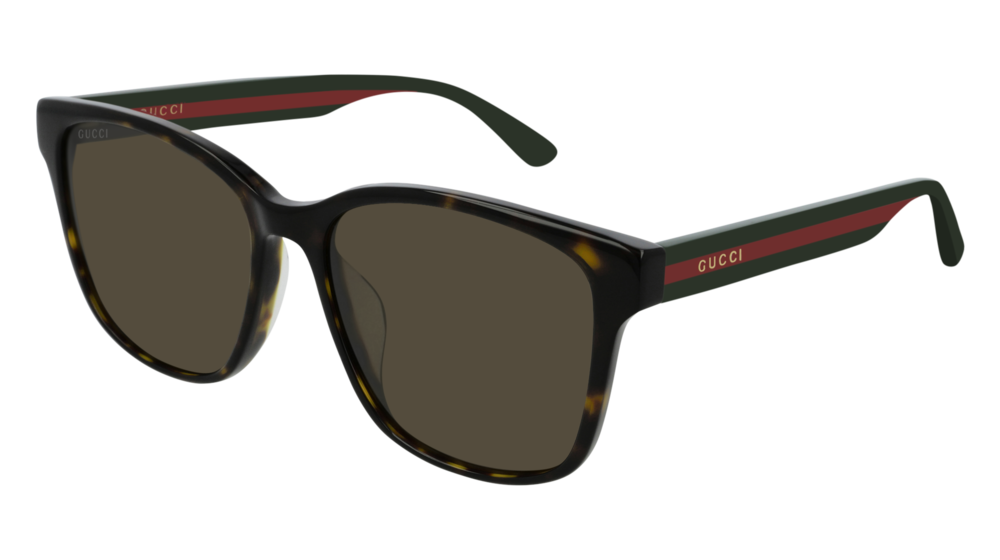 GUCCI GG0417SK ROUND / OVAL Sunglasses For UNISEX  GG0417SK-003 HAVANA MULTICOLOR / BROWN DARK 56-17-145