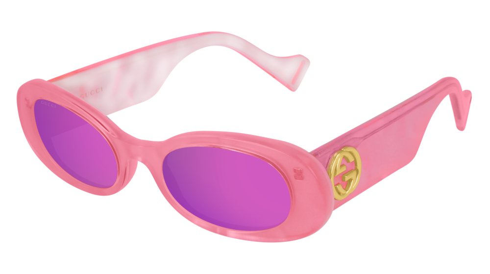 GUCCI GG0517S ROUND / OVAL Sunglasses For Women  GG0517S-003 PINK PINK / PINK WHITE 52-20-145