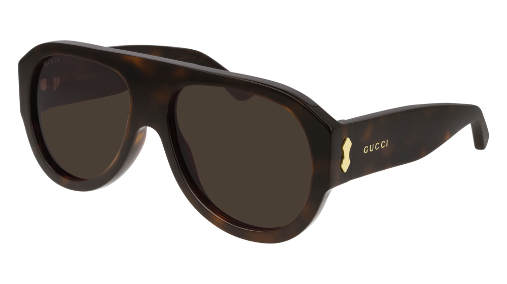 GUCCI GG0668S AVIATOR Sunglasses For Men  GG0668S-002 HAVANA HAVANA / BROWN BROWN 58-17-140