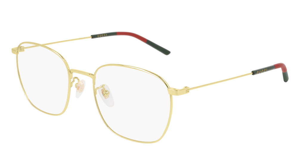 GUCCI GG0681O ROUND / OVAL Eyeglasses For Men  GG0681O-001 GOLD GOLD / TRANSPARENT SHINY 54-20-150