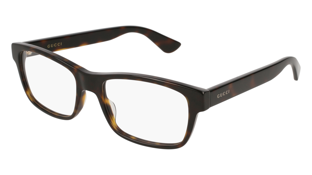 GUCCI GG0006O ROUND / OVAL Eyeglasses For Men  GG0006O-011 HAVANA HAVANA / TRANSPARENT DARK 55-18-145