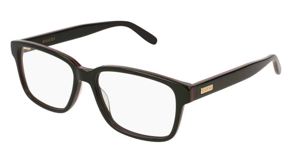 GUCCI GG0272O ROUND / OVAL Eyeglasses For UNISEX  GG0272O-005 BLACK BLACK / TRANSPARENT MULTICOLOR 55-16-145