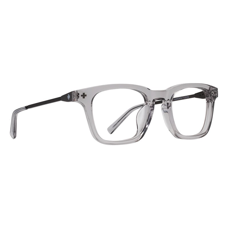 Spy Hardwin Fusion 50 Eyeglasses  Crystal Smoke Matte Dark Gunmetal Small XXS 48-51