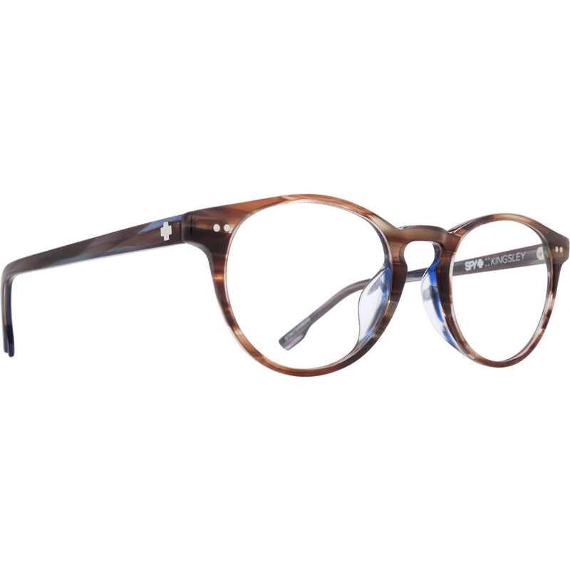 Spy Kingsley 48 Eyeglasses  Mocha Blue Stripe One Size