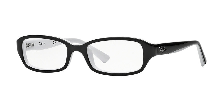 Ray-Ban Junior Vista RY1529 Eyeglasses 3579-TOP BLACK ON WHITE