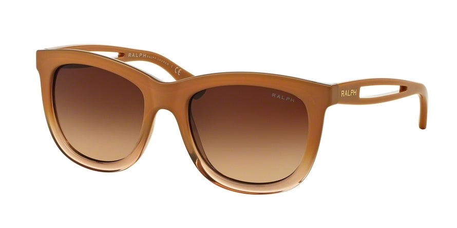 Ralph RA5205 Square Sunglasses  145013-BROWN GRADIENT/BROWN 53-19-135 - Color Map light brown