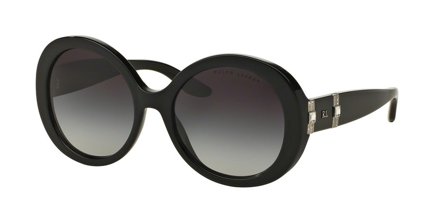 Ralph Lauren RL8145B Round Sunglasses  50018G-BLACK 53-18-140 - Color Map black