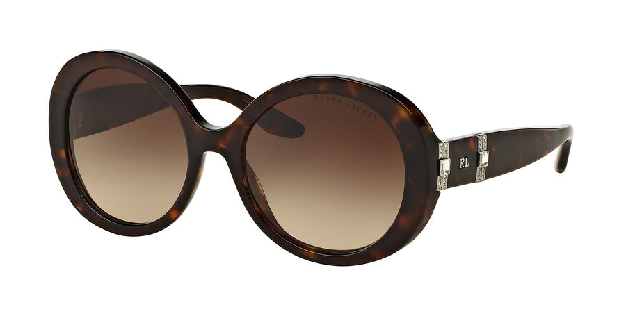 Ralph Lauren RL8145B Round Sunglasses  500313-SHINY DARK HAVANA 53-18-140 - Color Map havana