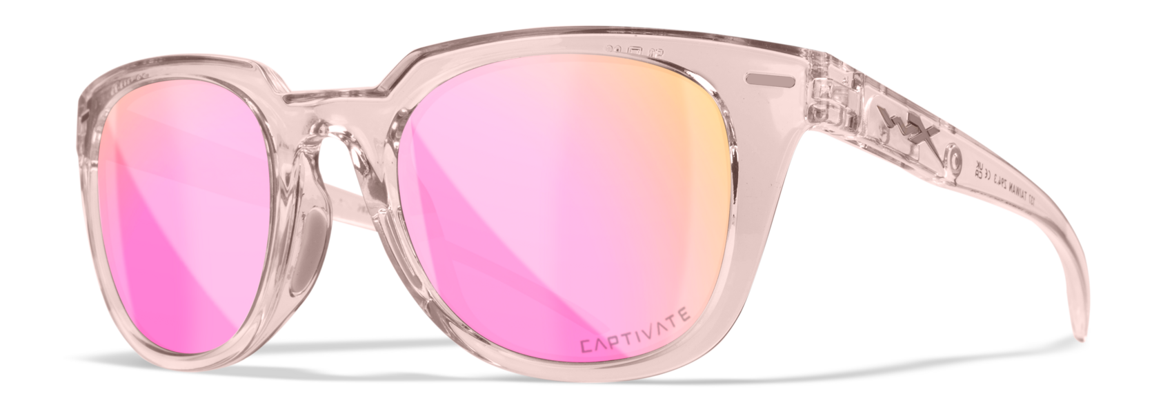 Wiley X WX ULTRA Round Sunglasses  Gloss Crystal Blush 51-20-135