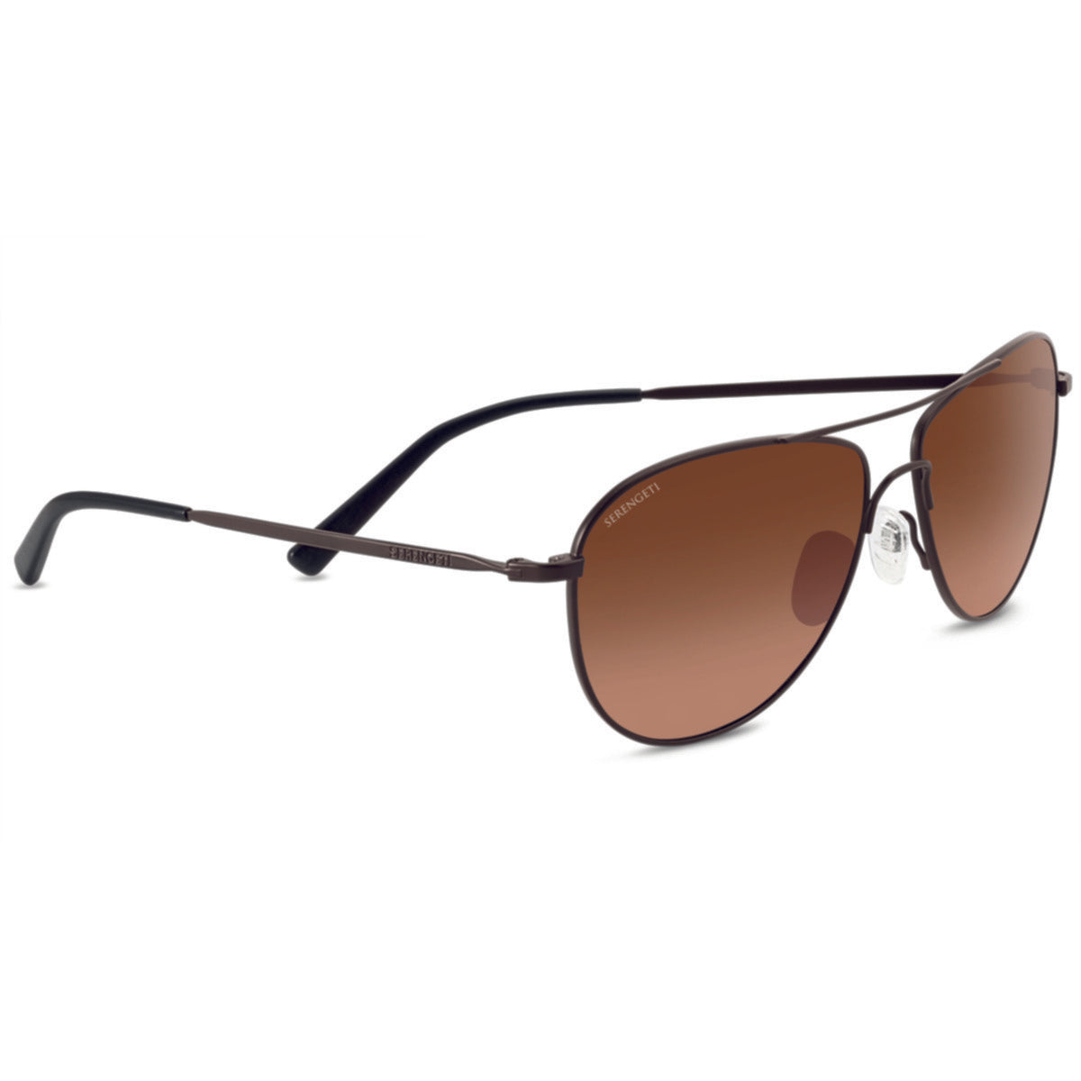 Serengeti Alghero Sunglasses  Dark Espresso Matte One Size