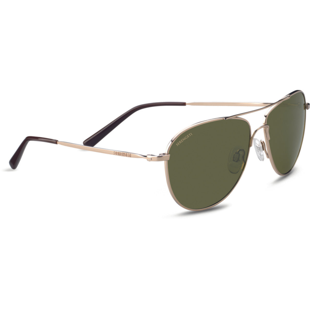 Serengeti Alghero Sunglasses  Soft Gold Shiny One Size