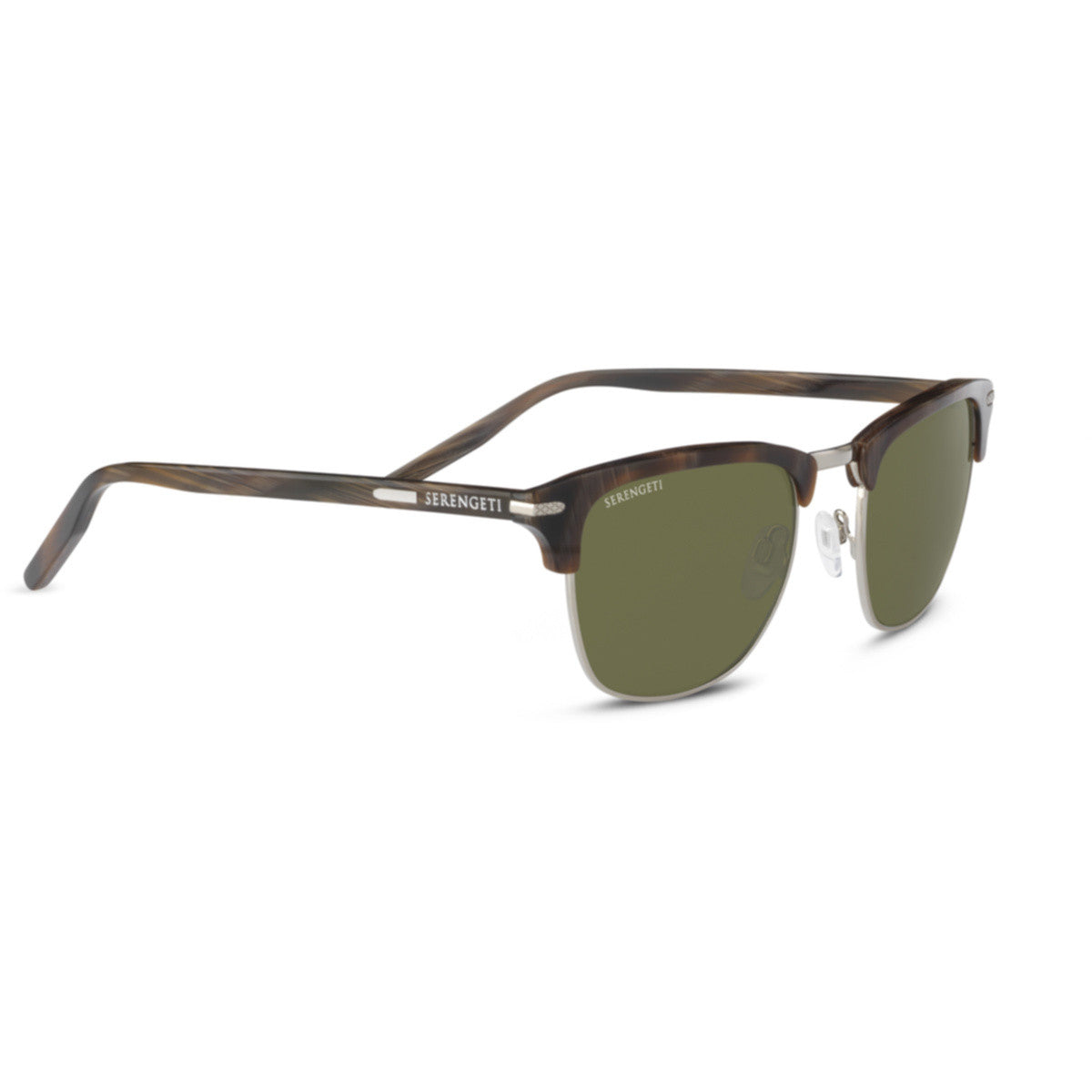 Serengeti Alray Sunglasses  Wood Grain Shiny Silver Shiny Medium-Large
