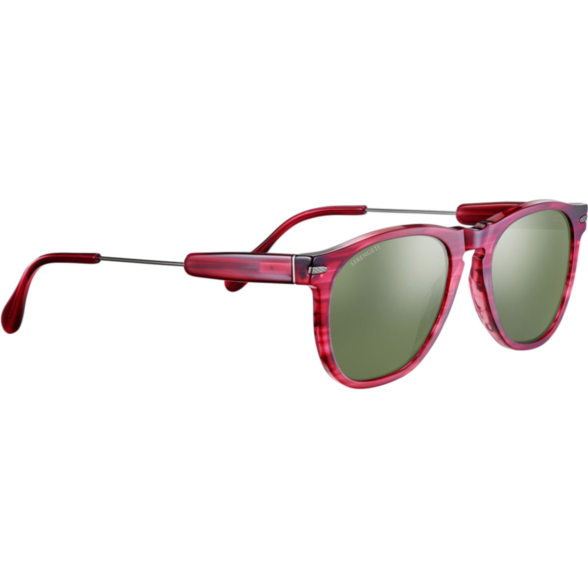 Serengeti Amboy Sunglasses  Red Streaky Medium-Large