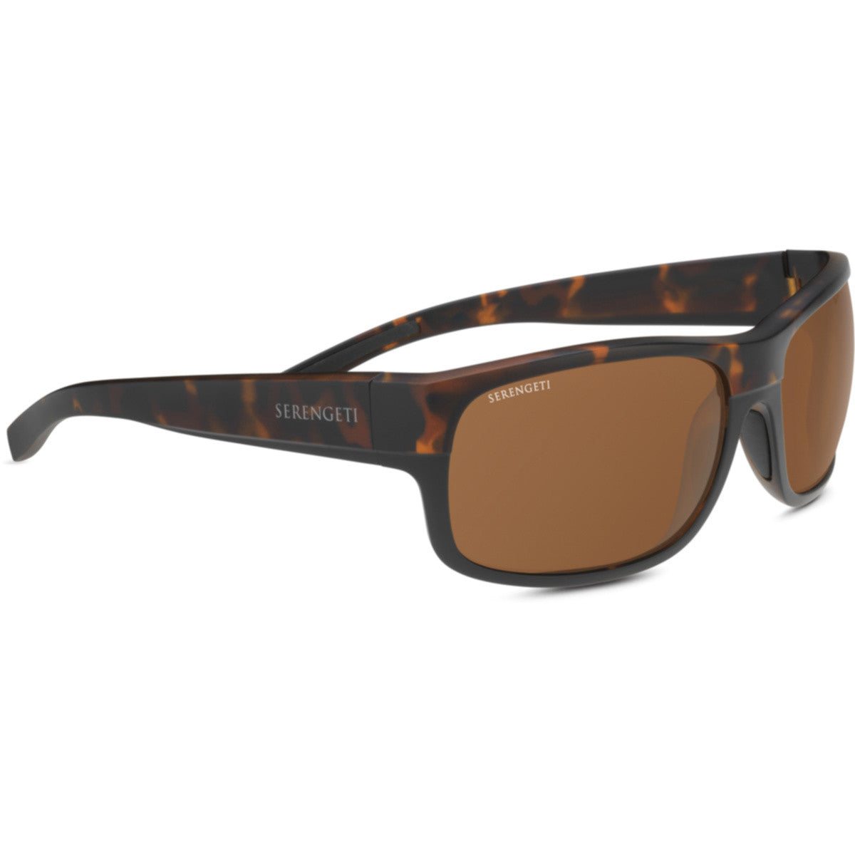 Serengeti Bergamo Sunglasses  Black Tortoise Matte One Size