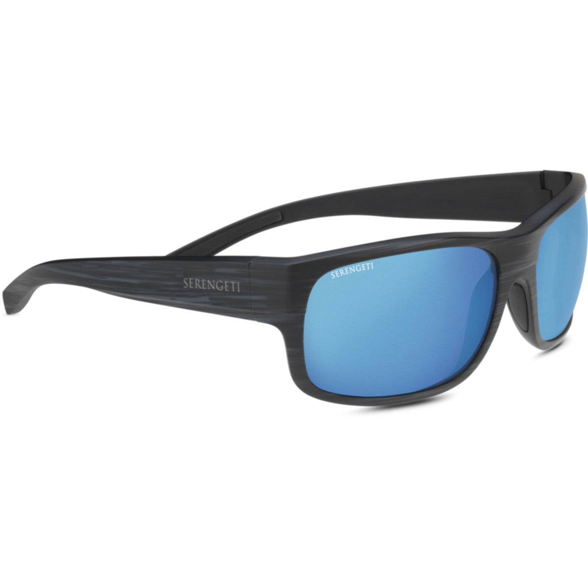 Serengeti Bergamo Sunglasses  Striped Gray Matte Medium
