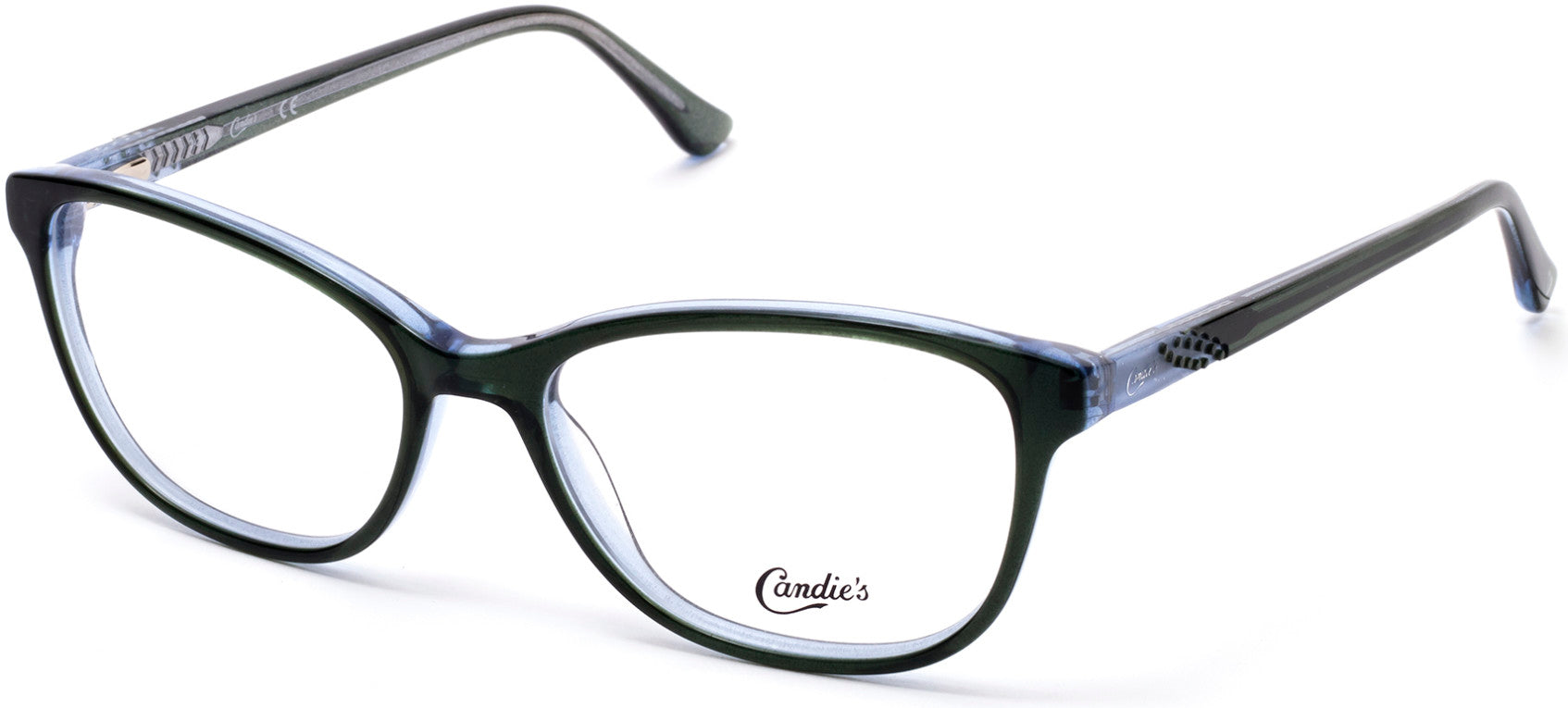 Candies CA0159 Geometric Eyeglasses 098-098 - Dark Green