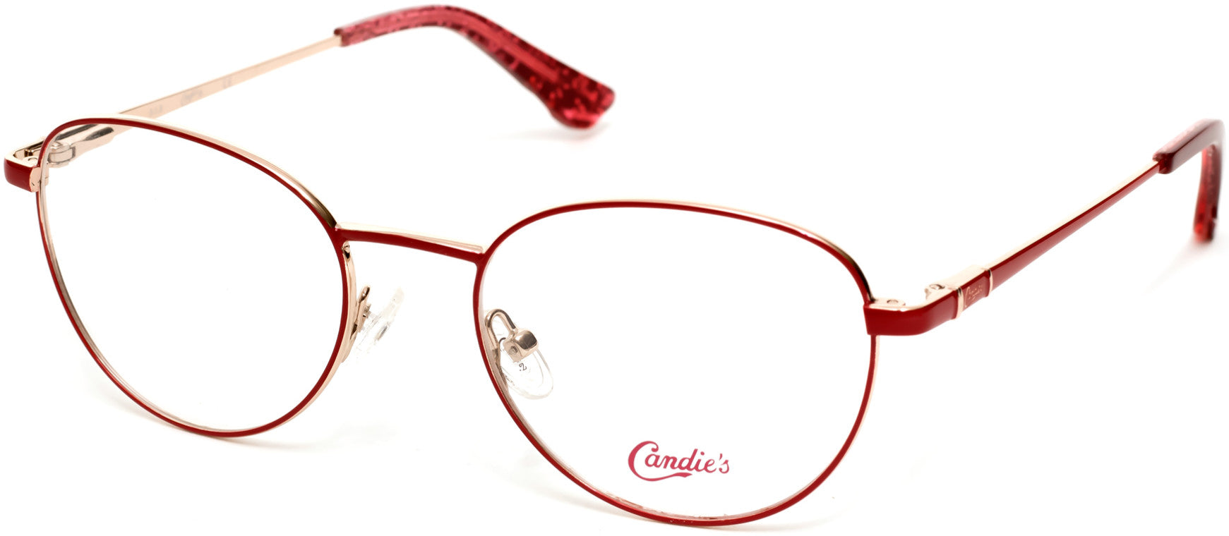 Candies CA0168 Oval Eyeglasses 066-066 - Shiny Red