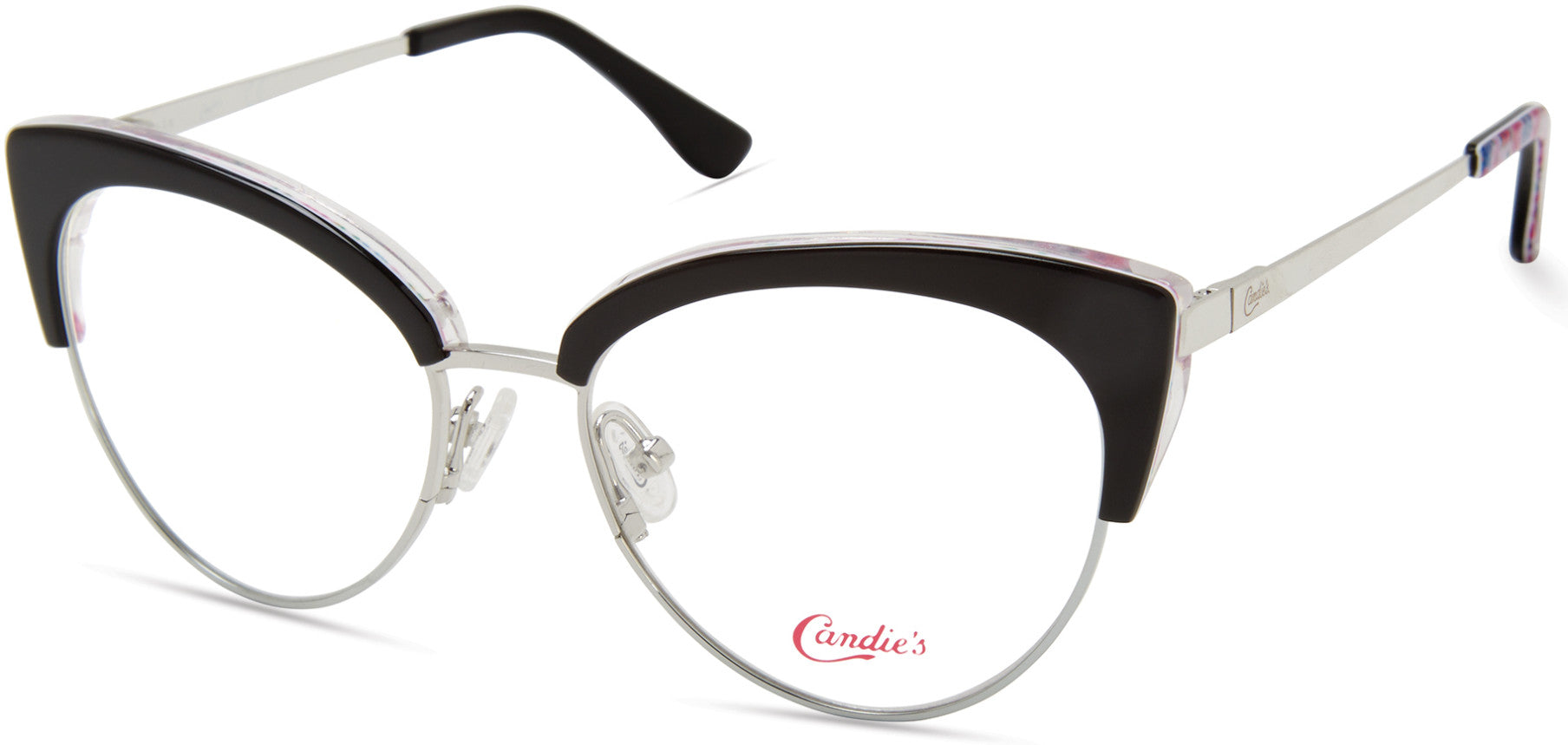Candies CA0172 Cat Eyeglasses 001-001 - Shiny Black