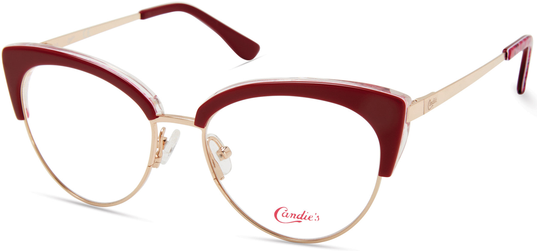Candies CA0172 Cat Eyeglasses 069-069 - Shiny Bordeaux