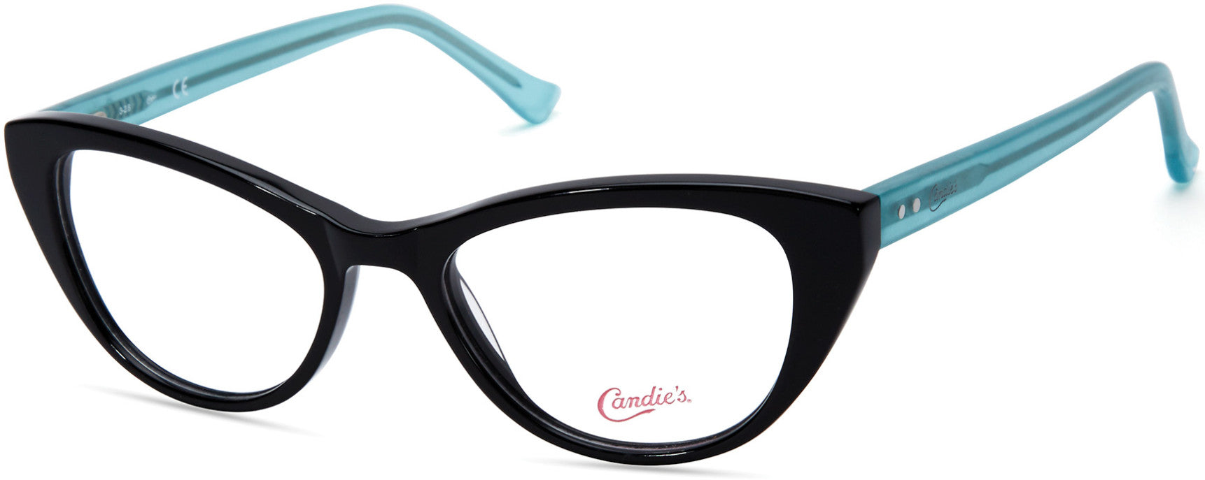 Candies CA0178 Cat Eyeglasses 001-001 - Shiny Black
