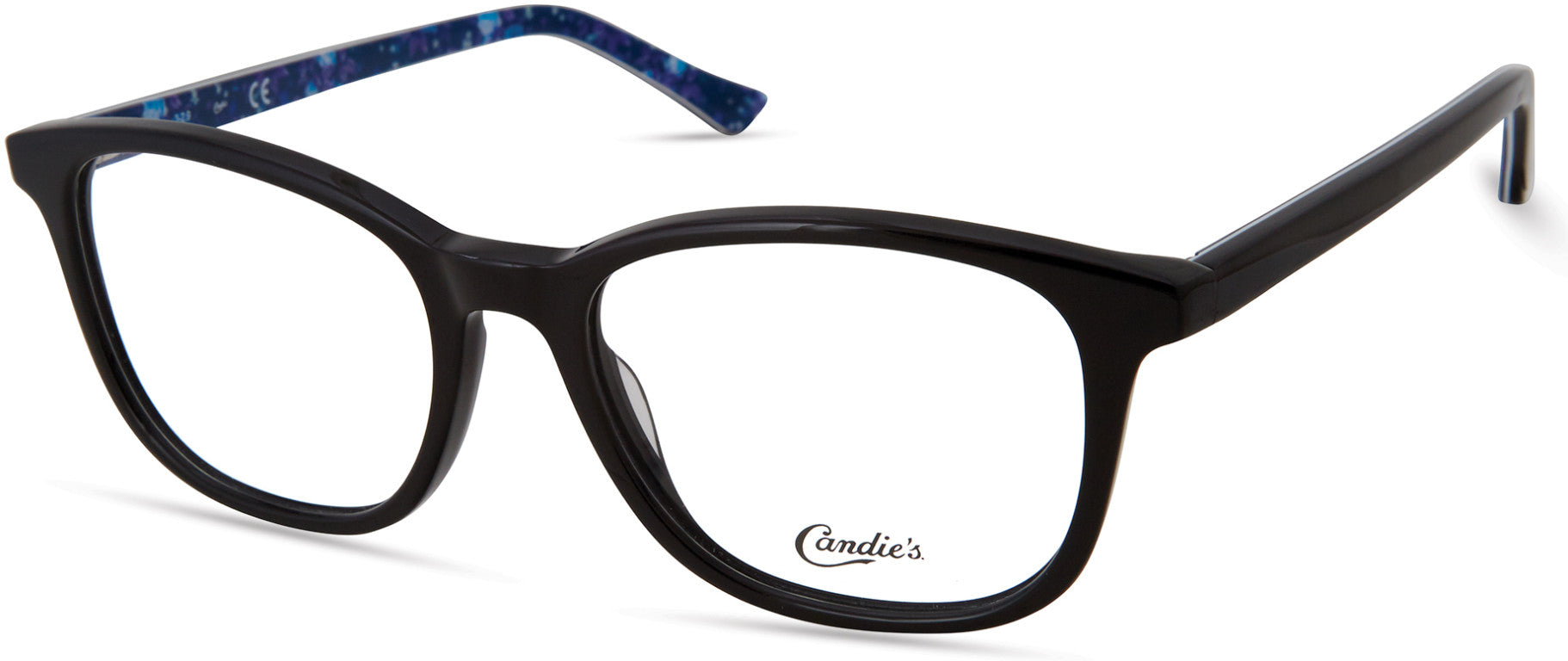 Candies CA0184 Round Eyeglasses 001-001 - Shiny Black