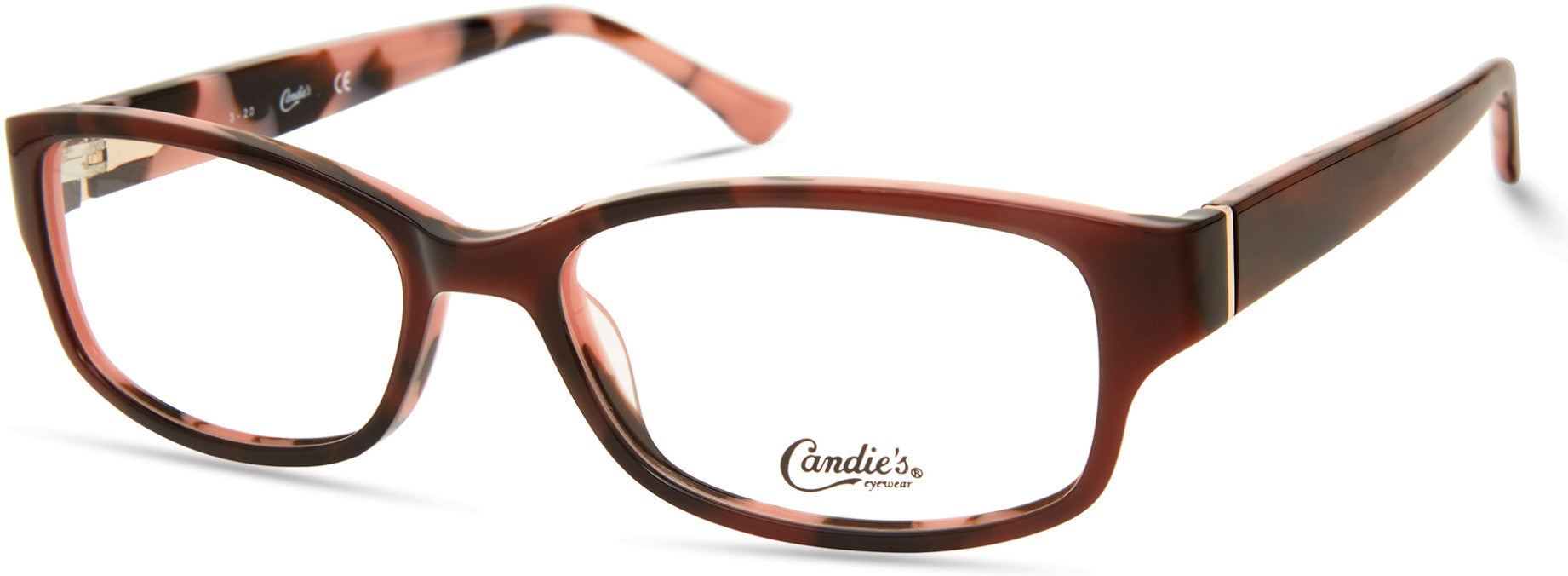 Candies CA0198 Rectangular Eyeglasses 071-071 - Bordeaux