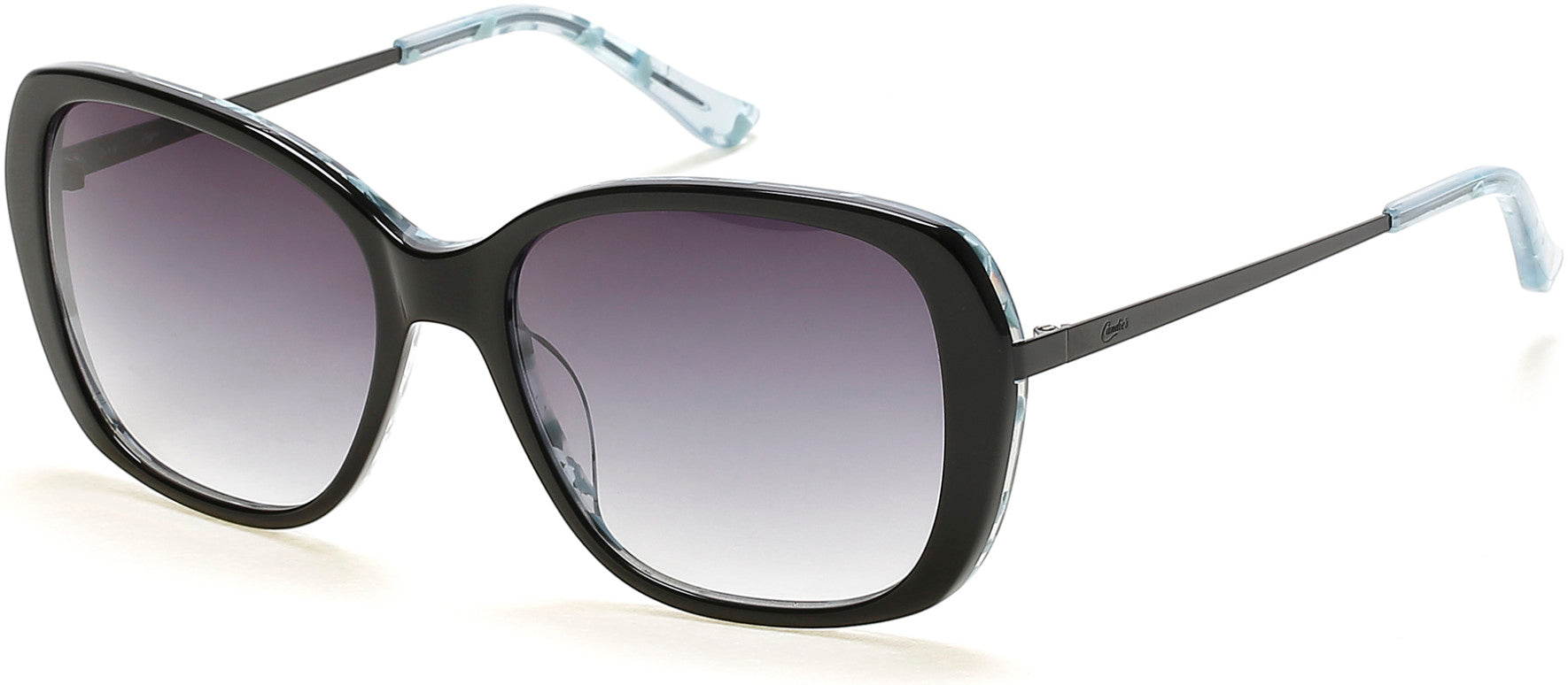 Candies CA1027 Butterfly Sunglasses 05B-05B - Black / Gradient Smoke