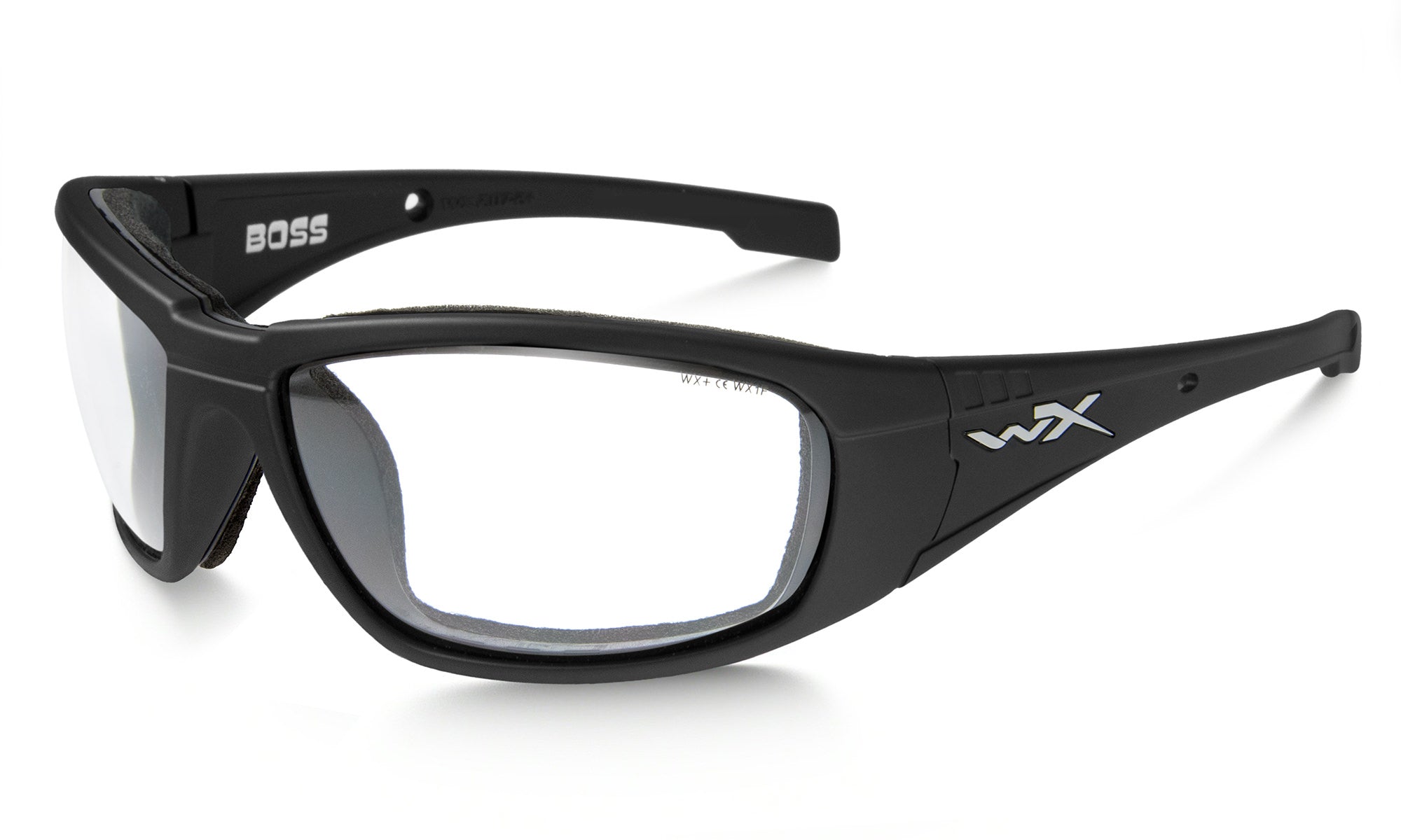 Wiley X WX BOSS Oval Sunglasses  Matte Black 68-18-125