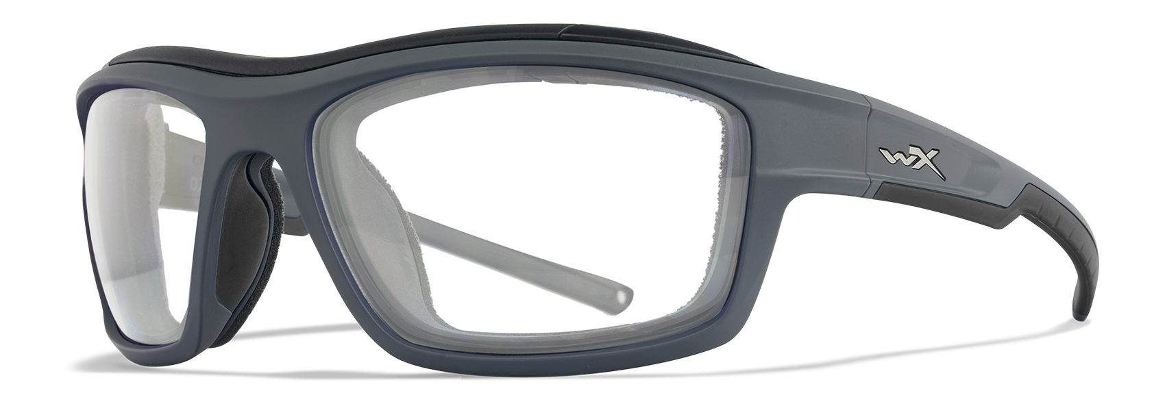 Wiley X WX OZONE Oval Sunglasses  Matte Grey 63-18-125