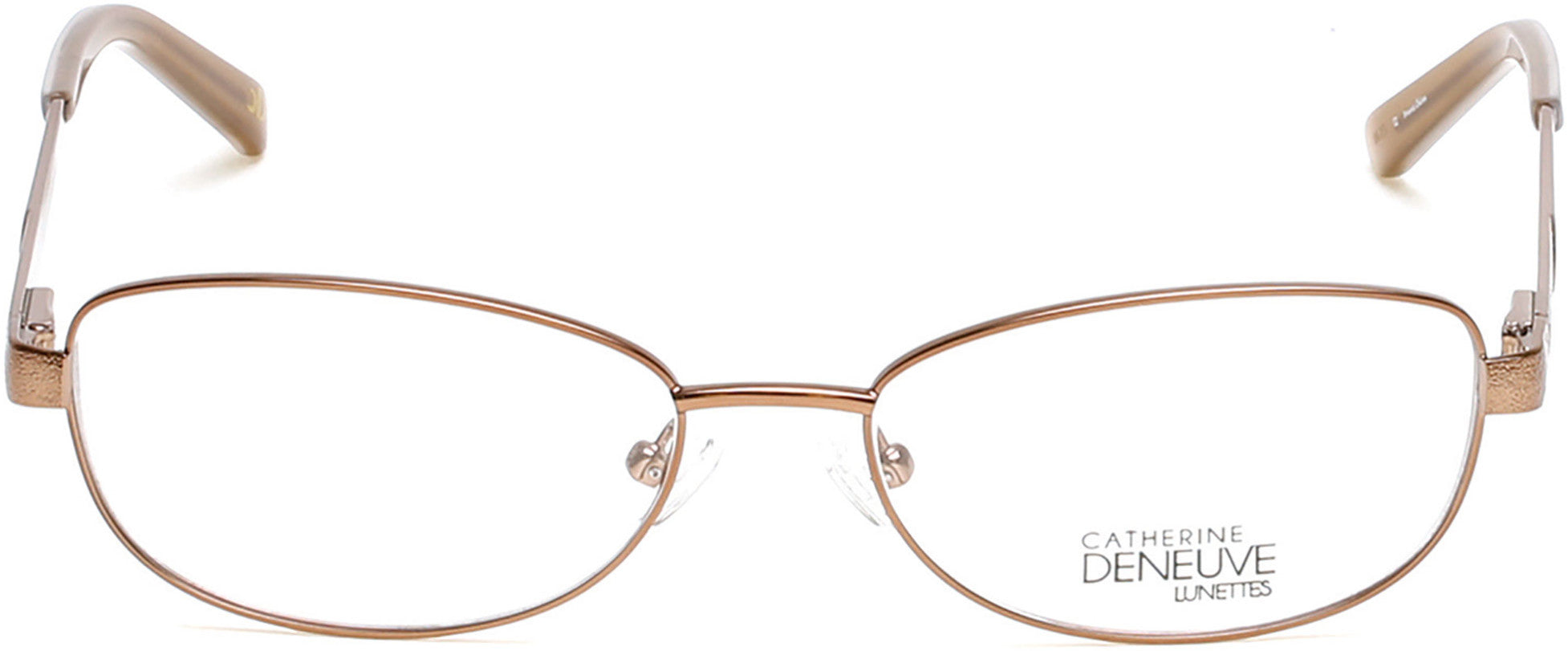 Catherine Deneuve CD0397 Oval Eyeglasses 045-045 - Shiny Light Brown