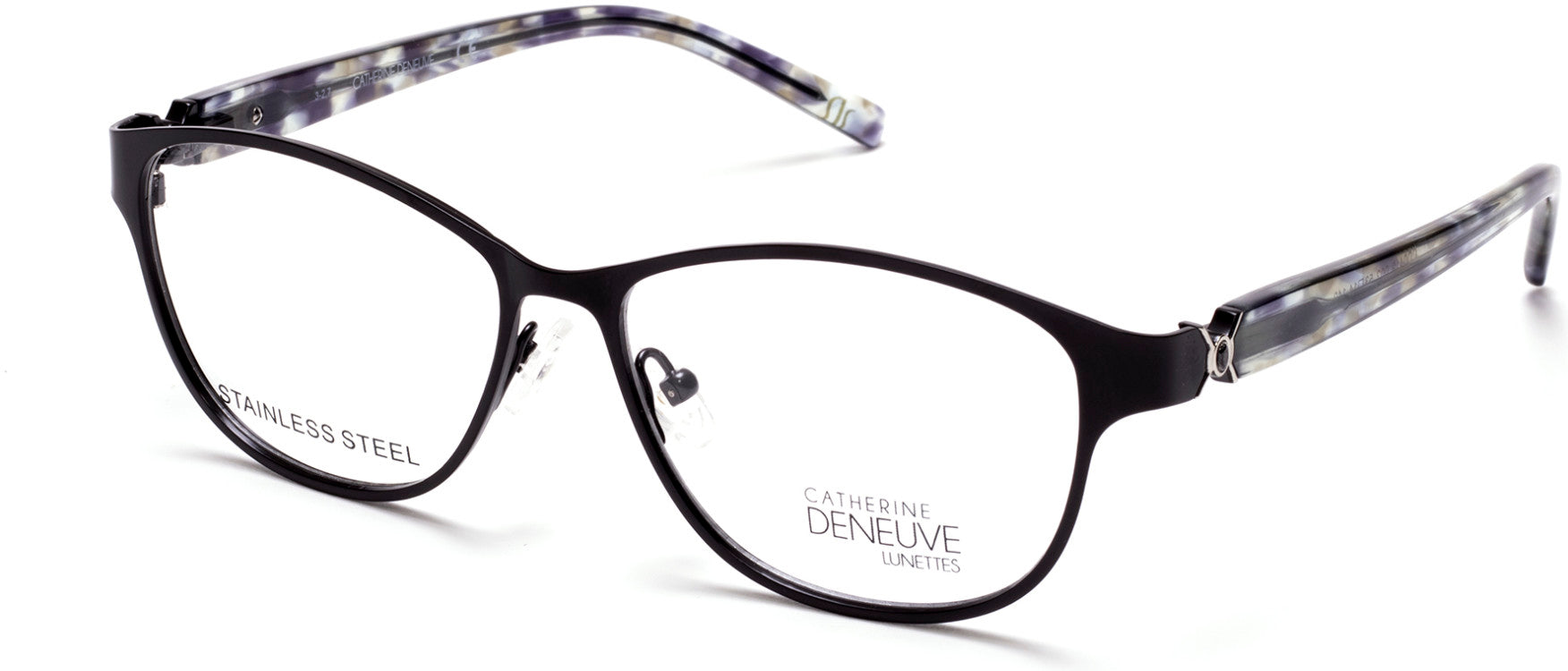 Catherine Deneuve CD0419 Round Eyeglasses 002-002 - Matte Black