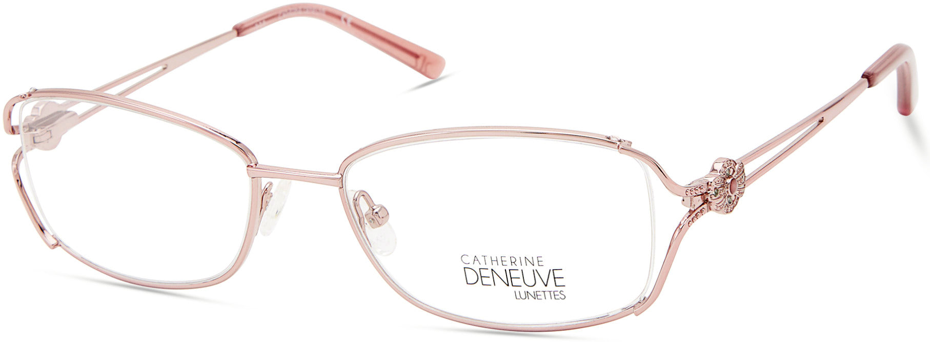 Catherine Deneuve CD0425 Oval Eyeglasses 072-072 - Shiny Pink