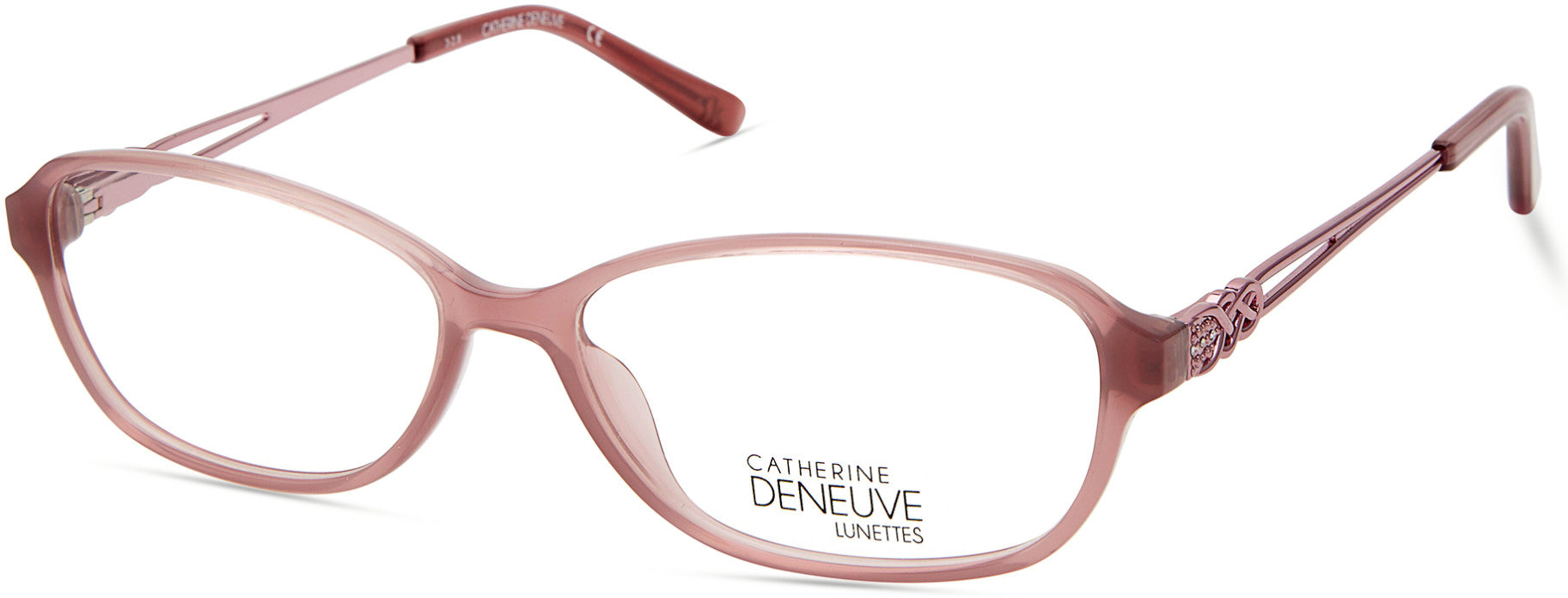 Catherine Deneuve CD0428 Rectangular Eyeglasses 072-072 - Shiny Pink