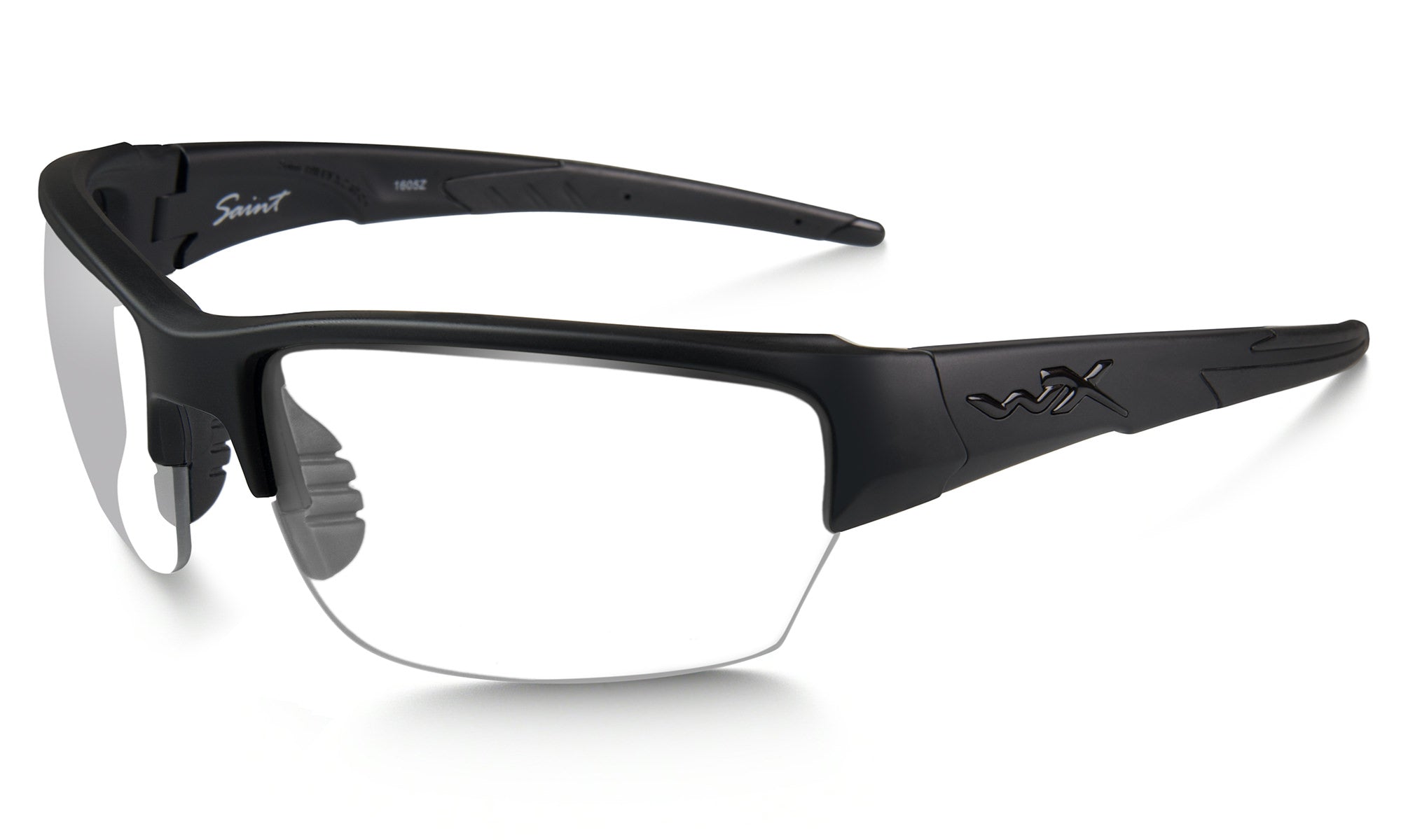 Wiley X WX SAINT Semi Rimless Sunglasses  Matte Black 68-16-114