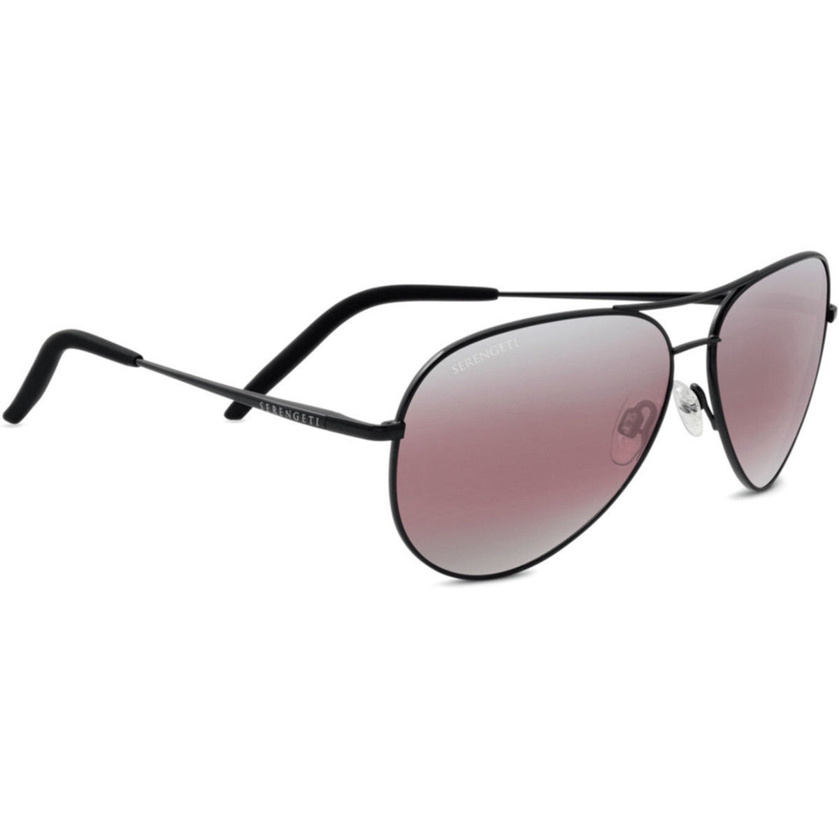 Serengeti Carrara Sunglasses  Black Matte Medium