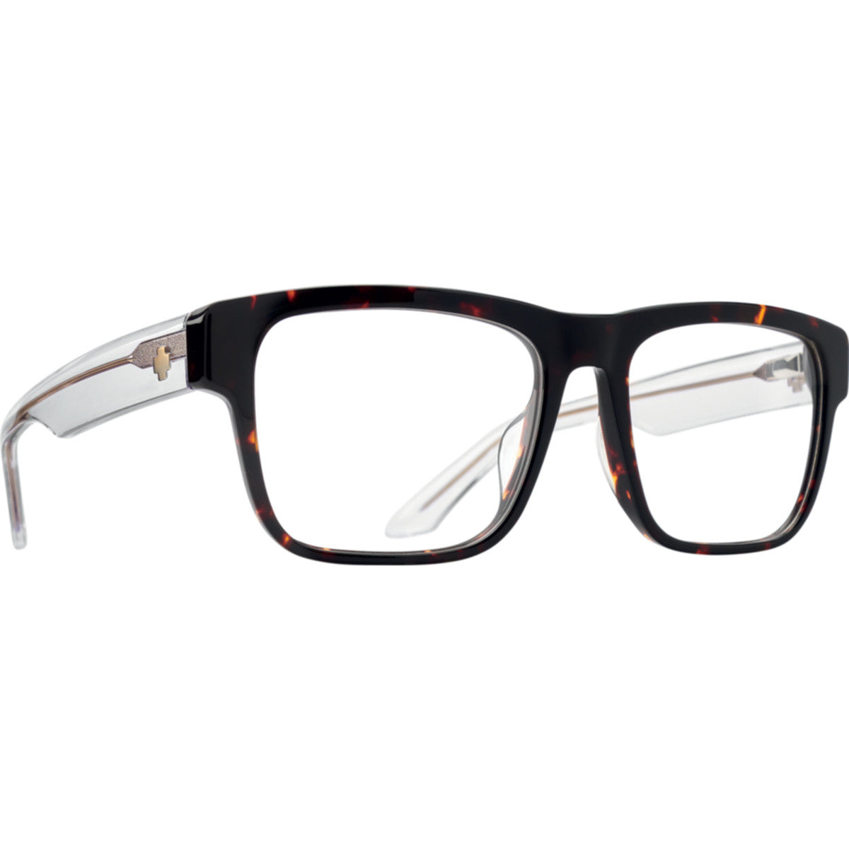 Spy Discord Optical 56 Eyeglasses  Dark Tort Crystal Medium M 56-58