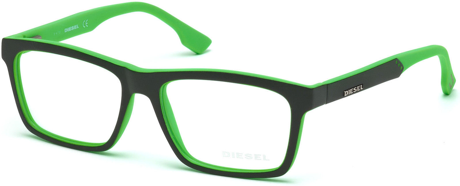 Diesel DL5062 Geometric Eyeglasses 099-099 - Animal