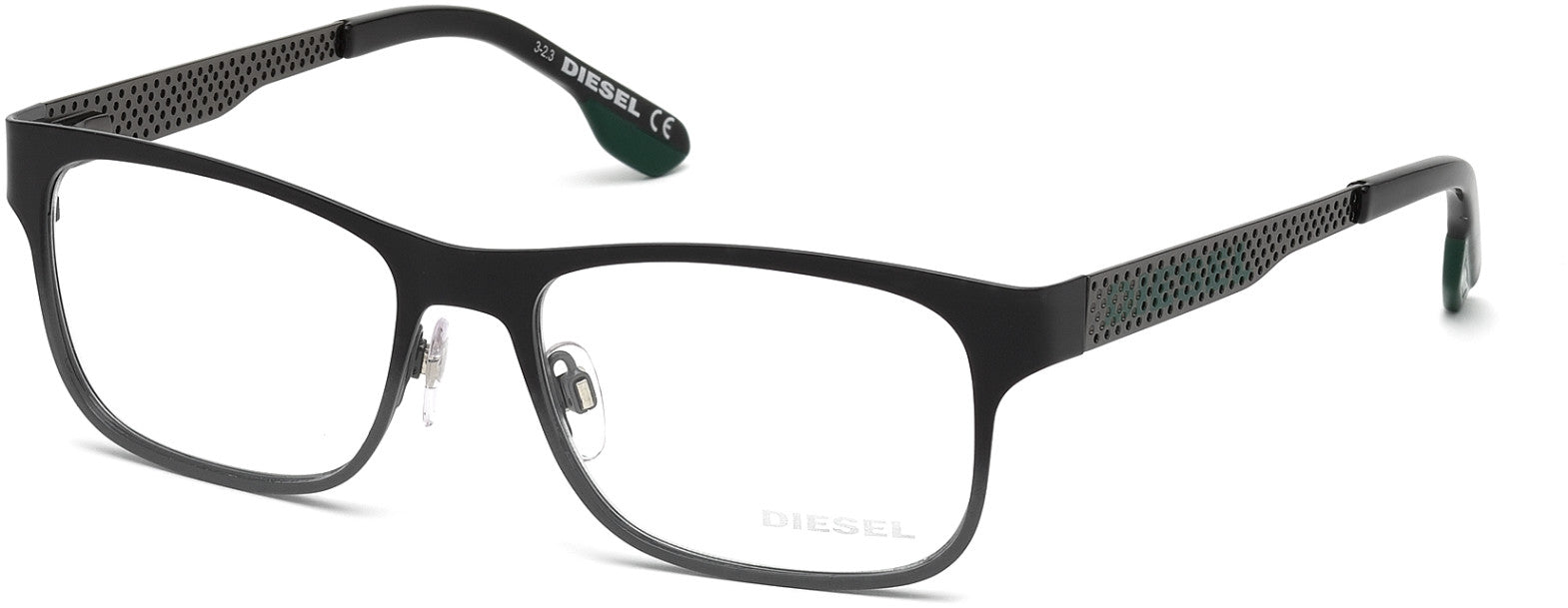 Diesel DL5074 Geometric Eyeglasses 005-005 - Black