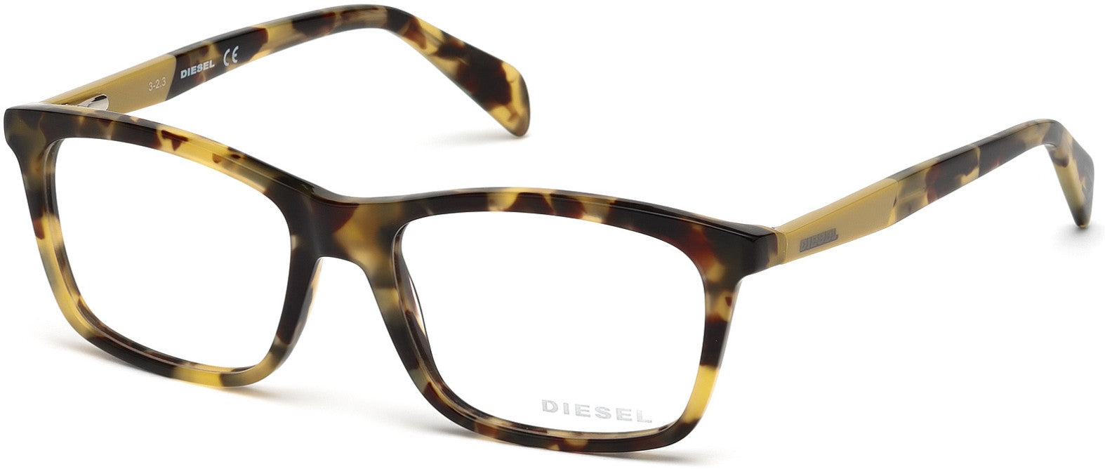Diesel DL5089 Geometric Eyeglasses 052-052 - Dark Havana