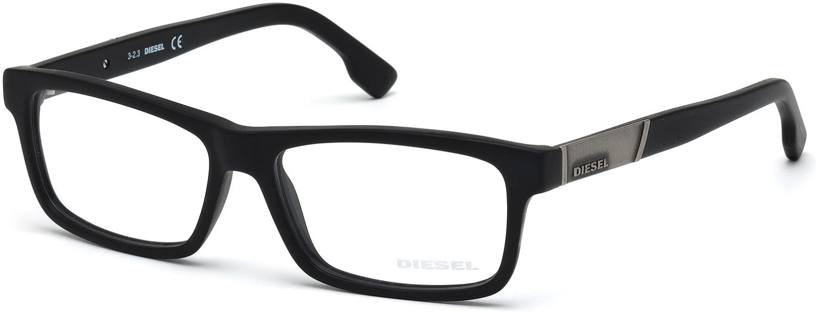 Diesel DL5090 Geometric Eyeglasses 002-002 - Matte Black