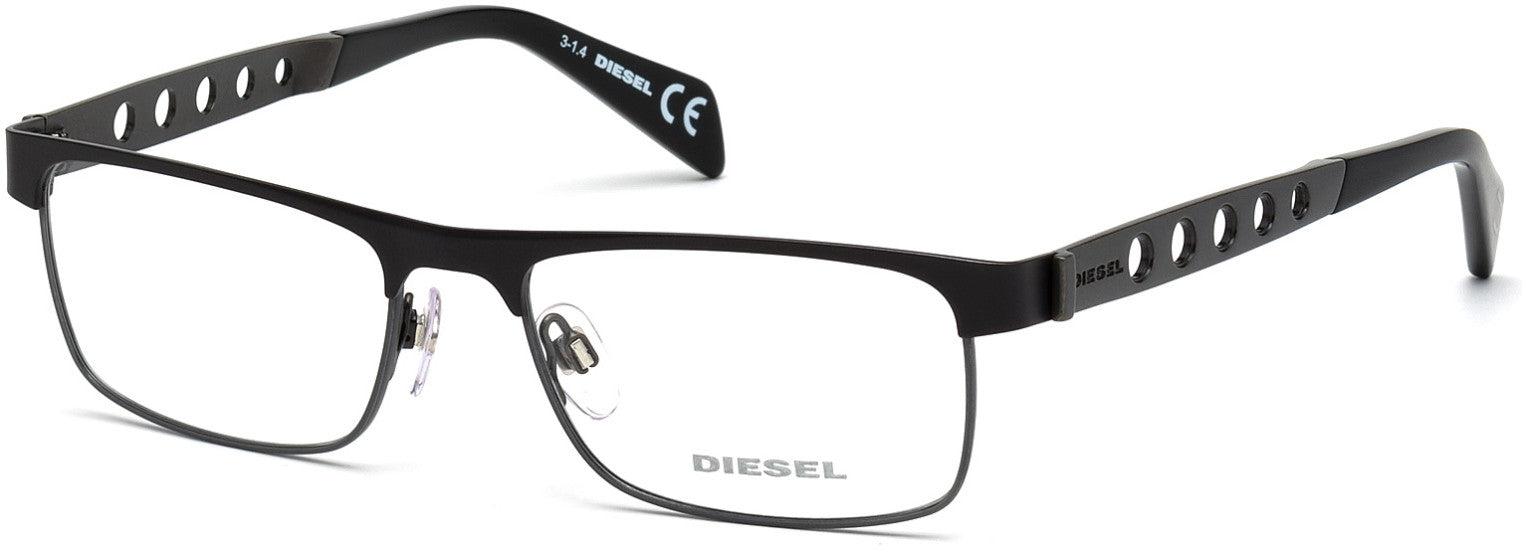 Diesel DL5114 Geometric Eyeglasses 005-005 - Black
