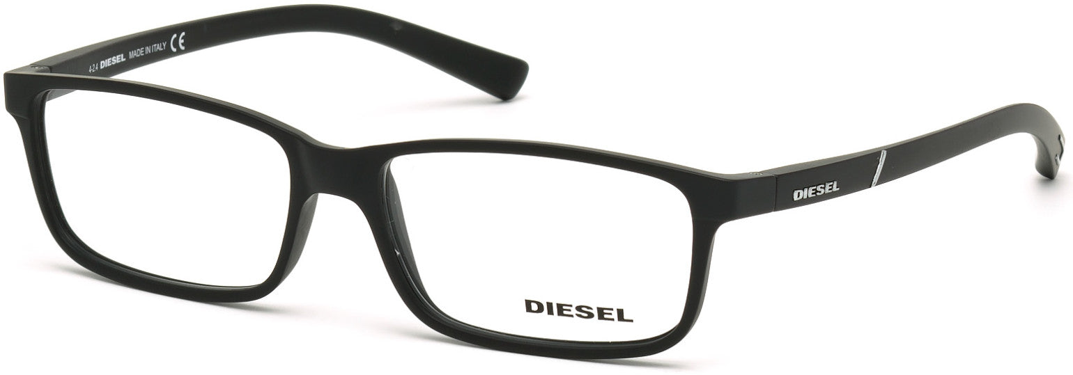 Diesel DL5179 Rectangular Eyeglasses 002-002 - Matte Black