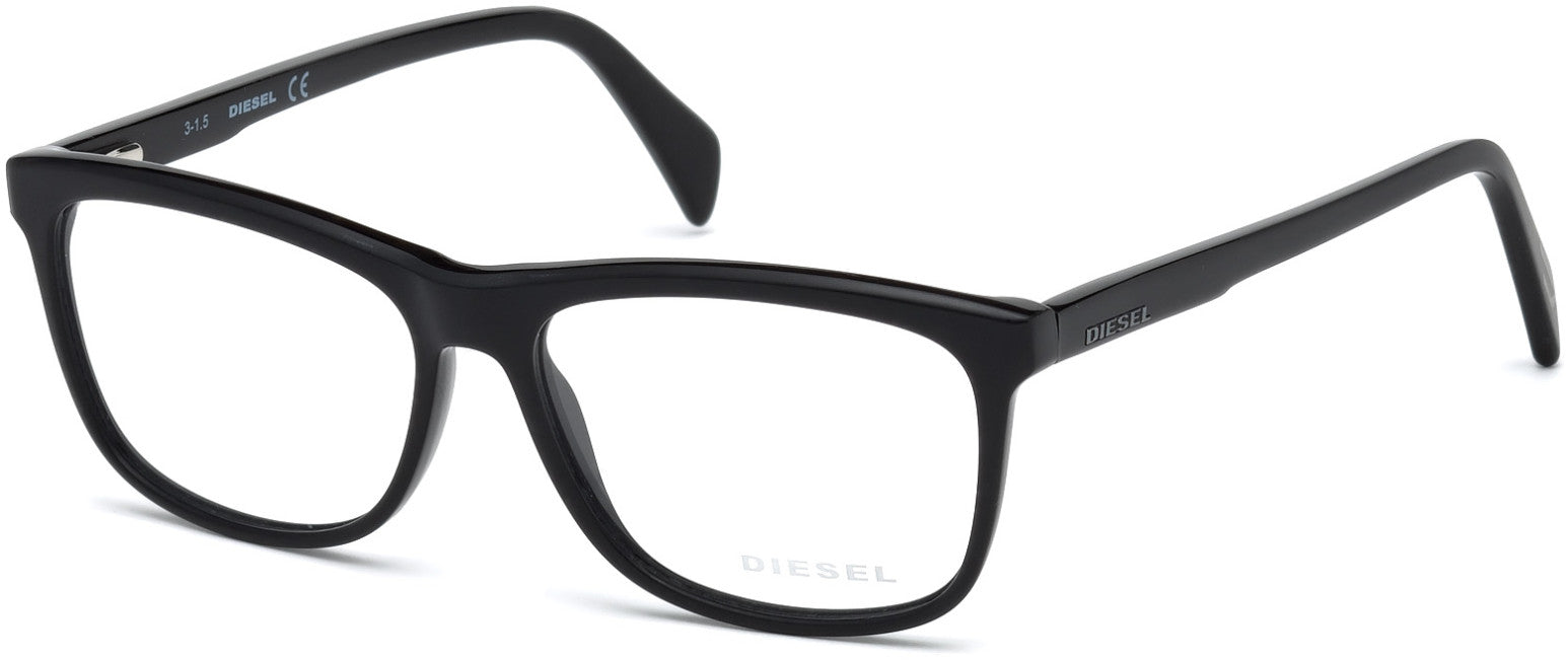 Diesel DL5183 Rectangular Eyeglasses 002-002 - Matte Black